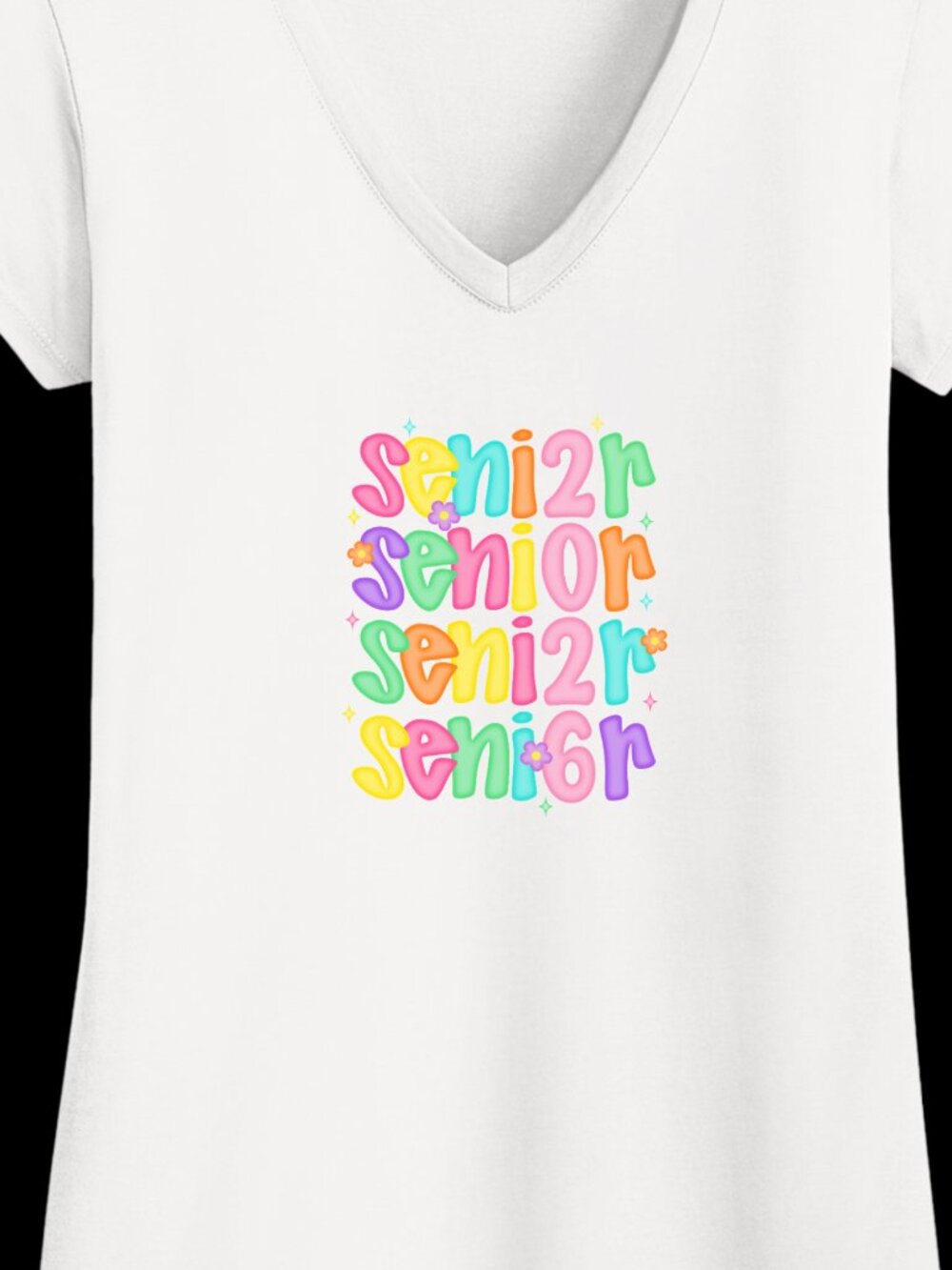 Retro Colorful Senior 2026 Graduation Shirt – Cute Senior Tee - Various Sizes
